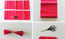 Как сделать бумажные цветы из салфеток
